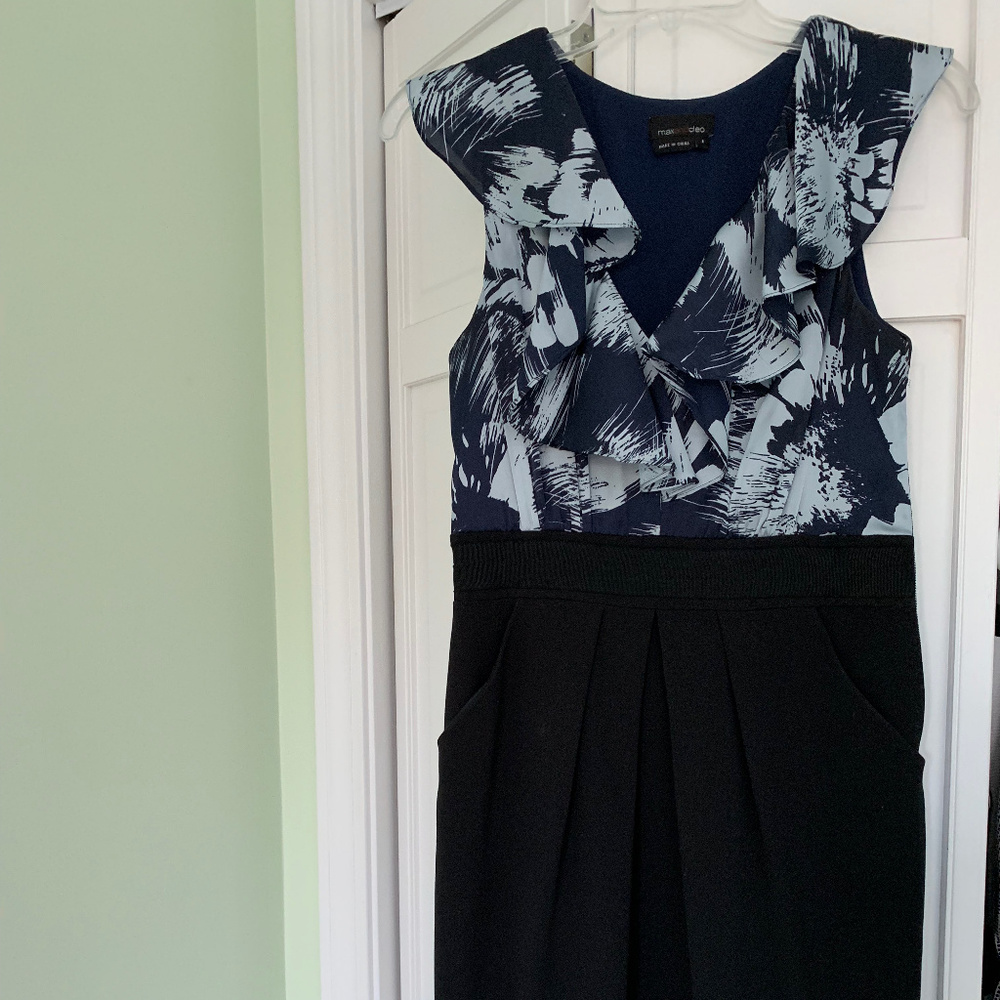 Max & Cleo Flutter Neck Dress (6)